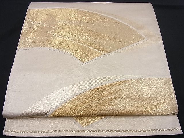 平和屋着物■六通柄袋帯 唐織 地紙霞文 金糸 逸品 n-je2164