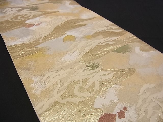 平和屋着物■六通柄袋帯 浜松文 金銀糸 逸品 n-jx0066