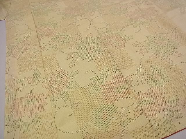 平和屋着物■上質な紬 一松花唐草文 逸品 n-jx0203