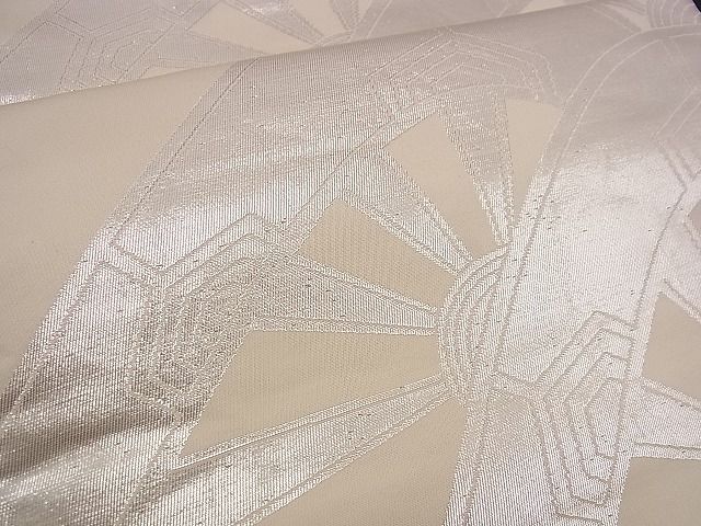 平和屋着物■両面 全通柄袋帯 唐織 源氏車 金銀糸 逸品 n-jx0419