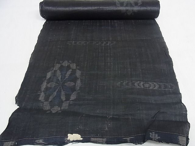 平和屋本店■極上 夏物 重要無形文化財 本場宮古上布 苧麻 反物 着尺 逸品 未使用 KAAA0682kk4 - 平和屋