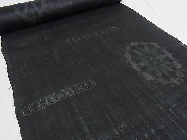 平和屋本店■極上 夏物 重要無形文化財 本場宮古上布 苧麻 反物 着尺 逸品 未使用 KAAA0682kk4 - 平和屋