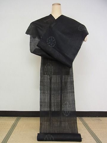 平和屋本店■極上 夏物 重要無形文化財 本場宮古上布 苧麻 反物 着尺 逸品 未使用 KAAA0682kk4 - 平和屋