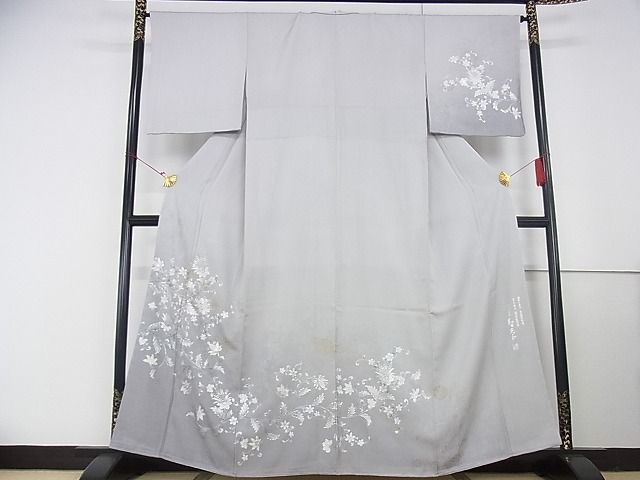 平和屋本店■極上 金彩友禅 卓越技能者・名工・和田光正 訪問着 更紗花文 暈し染め 正絹 逸品 未使用 KAAA0787kk4 - 平和屋