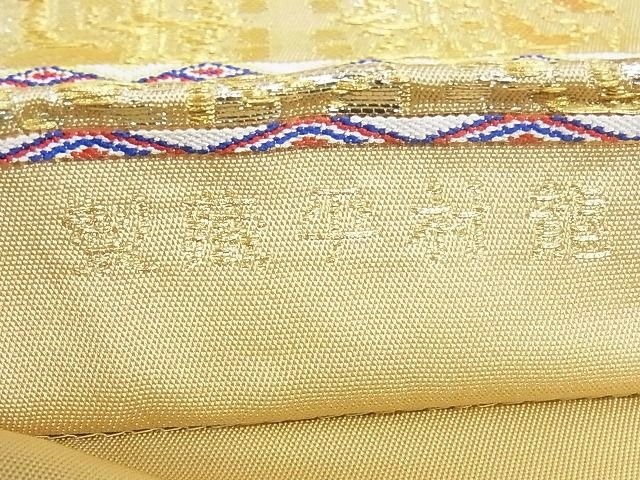 平和屋本店■最高級 龍村平蔵製 六通柄 本袋帯 円文白虎朱雀錦 金銀糸 正絹 逸品 KAAA0813kk4 - 平和屋