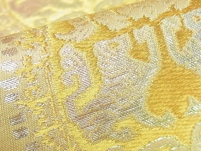 平和屋本店■最高級 龍村平蔵製 六通柄 本袋帯 円文白虎朱雀錦 金銀糸 正絹 逸品 KAAA0813kk4 - 平和屋