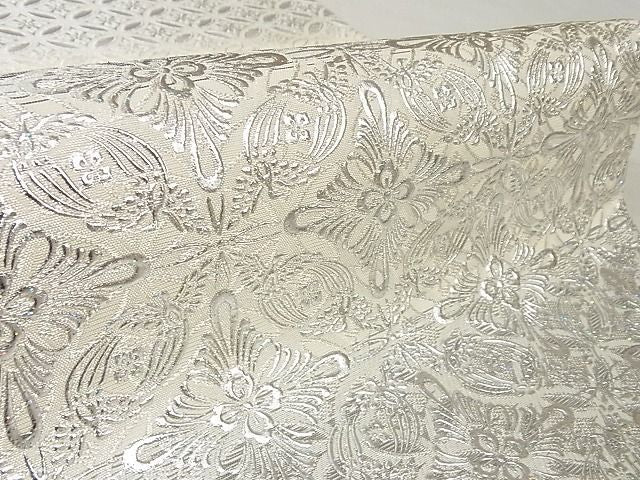 平和屋本店■極上 金彩友禅 卓越技能者・名工・和田光正 六通柄袋帯 平安七宝 銀彩 正絹 逸品 KAAA10286kk4 - 平和屋