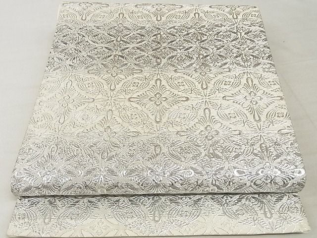 平和屋本店■極上 金彩友禅 卓越技能者・名工・和田光正 六通柄袋帯 平安七宝 銀彩 正絹 逸品 KAAA10286kk4 - 平和屋