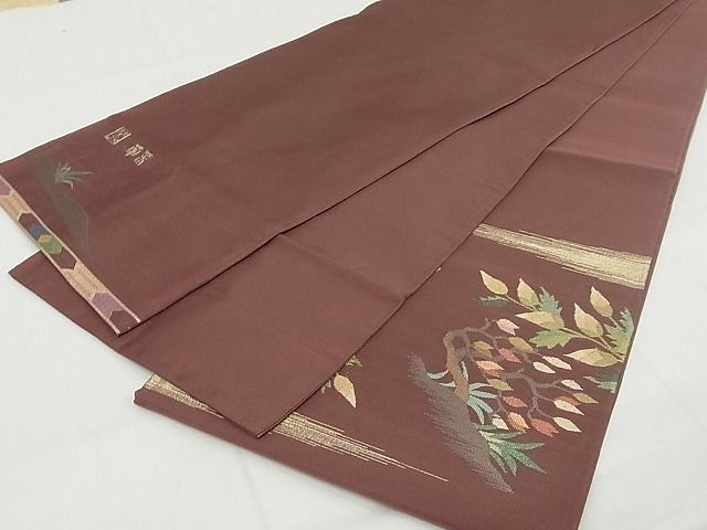 平和屋本店■極上 手織綴れ 山鹿清華 太鼓柄袋帯 孔雀 金銀糸 正絹 逸品 KAAA10331kk4 - 平和屋