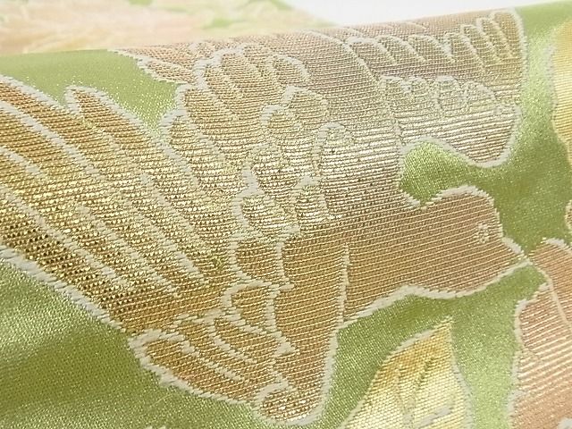 平和屋本店■極上 龍村美術織物 たつむら 六通柄袋帯 花鳥苑錦 金銀糸 正絹 逸品 KAAA10427kk4 - 平和屋