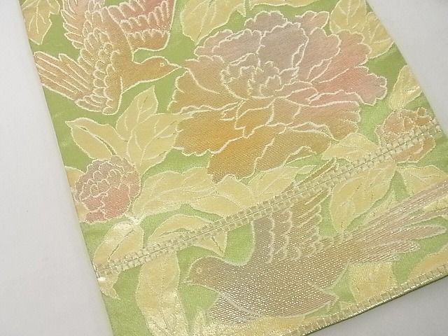 平和屋本店■極上 龍村美術織物 たつむら 六通柄袋帯 花鳥苑錦 金銀糸 正絹 逸品 KAAA10427kk4 - 平和屋