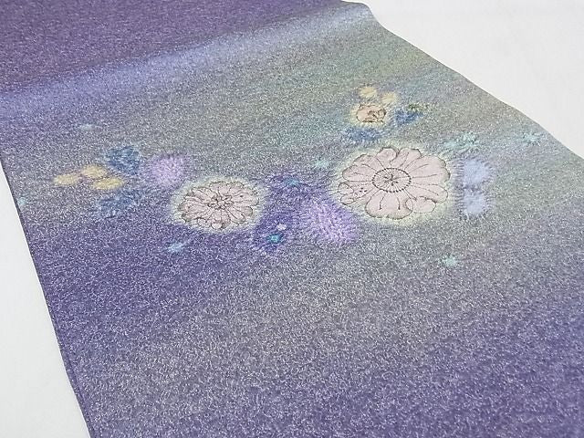 平和屋本店■極上 久保田一竹 幻の辻が花 太鼓柄袋帯 絞り 暈し染め 金通し地 共箱付き 正絹 逸品 KAAA1142kk4 - 平和屋