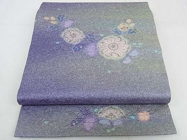 平和屋本店■極上 久保田一竹 幻の辻が花 太鼓柄袋帯 絞り 暈し染め 金通し地 共箱付き 正絹 逸品 KAAA1142kk4 - 平和屋