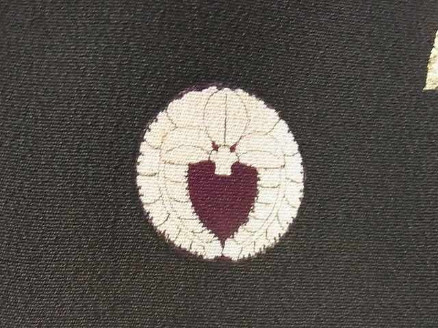 平和屋本店■極上 アンティーク 大正ロマン 振袖 刺繍 松竹梅飛鶴花文 金彩 正絹 逸品 KAAA1299kk4 - 平和屋