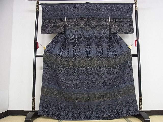 平和屋本店■極上 前田仁仙 仁仙更紗 訪問着 健勝苑扱い 正絹 逸品 KAAA1301kk4 - 平和屋