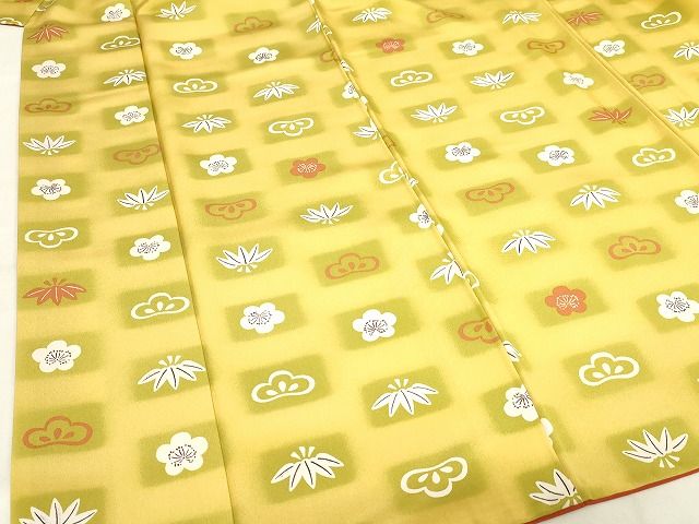 平和屋本店■極上 銀座 志ま亀 小紋 松竹梅 たとう紙付き 正絹 逸品 KAAA1455kk5 - 平和屋