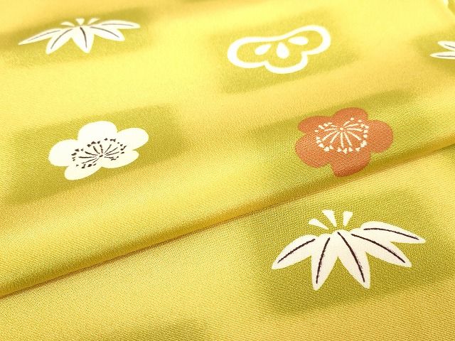 平和屋本店■極上 銀座 志ま亀 小紋 松竹梅 たとう紙付き 正絹 逸品 KAAA1455kk5 - 平和屋