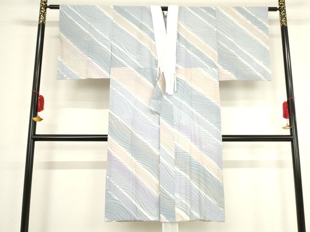平和屋本店■希少 日本のお笑いタレント 俳優 画家 書家 片岡鶴太郎 訪問着・長襦袢 月の夜あなたを想う 黒橡色 逸品 KAAA1705kk4 - 平和屋
