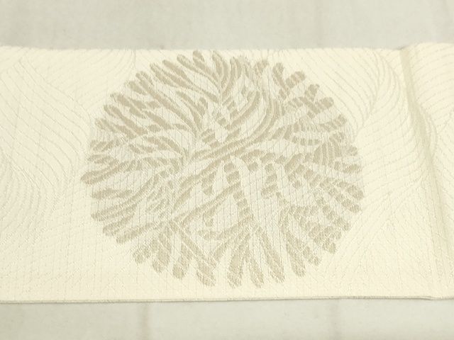 平和屋本店■極上 夏物 西陣 川島織物 九寸名古屋帯 海松文 正絹 逸品 KAAA1736kk4