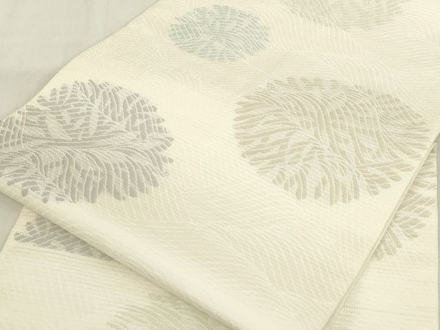 平和屋本店■極上 夏物 西陣 川島織物 九寸名古屋帯 海松文 正絹 逸品 KAAA1736kk4