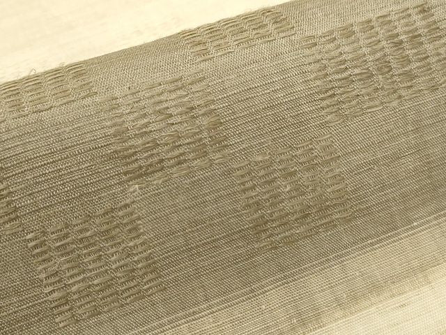 平和屋本店■希少 夏物 沖縄県無形文化財指定 本場八重山上布 九寸名古屋帯 青山八木扱い たとう紙付 麻 逸品 未使用 KAAA1742kk4