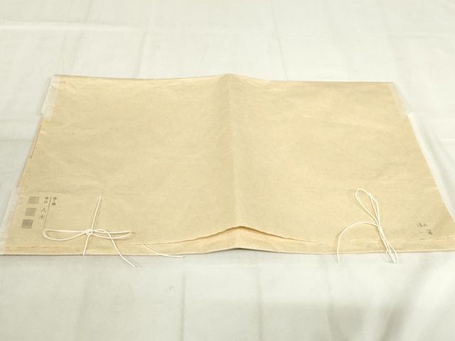 平和屋本店■極上 紬 単衣 雨絣 たとう紙付き 青山八木扱い 逸品 KAAA1798kk5 - 平和屋