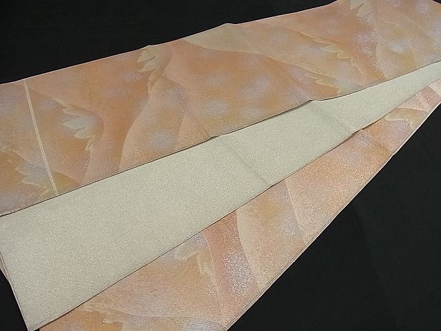 平和屋着物■全通柄袋帯 綴れ 遠山箔散らし 金銀彩 逸品 kb1810