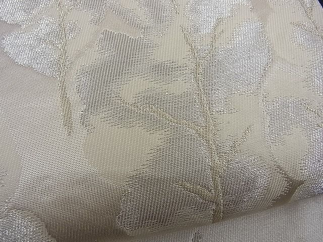 平和屋着物■六通柄袋帯 樹林文 銀糸 逸品 n-kg1454