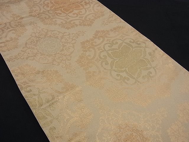 平和屋着物■六通柄袋帯 京蒔絵 花唐草文 金糸 逸品 n-kg1464