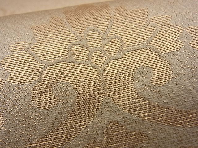 平和屋着物■六通柄袋帯 京蒔絵 花唐草文 金糸 逸品 n-kg1464