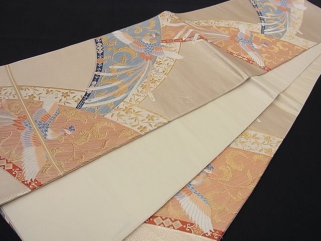 平和屋着物■六通柄袋帯 鳳凰唐草文 九百錦 逸品 n-kg1548