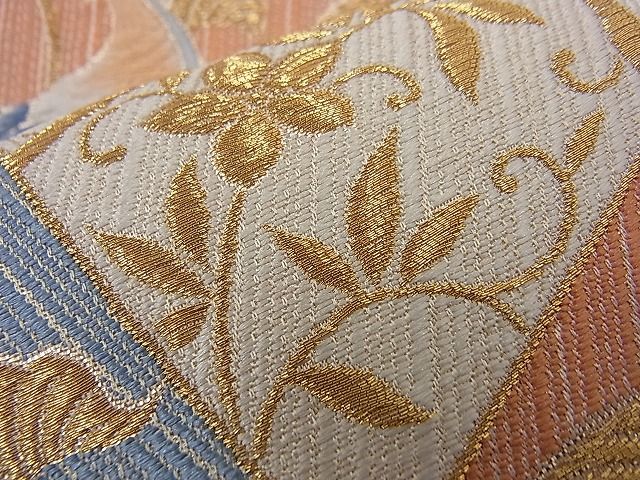 平和屋着物■六通柄袋帯 鳳凰唐草文 九百錦 逸品 n-kg1548