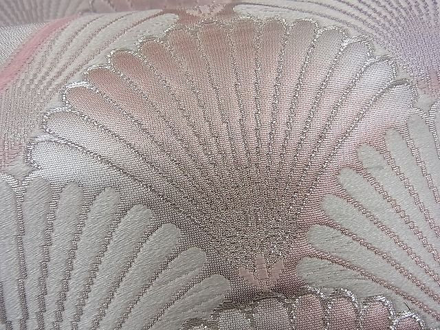 平和屋着物■六通柄袋帯 唐織 松葉青海波 銀糸 逸品 n-kg1579
