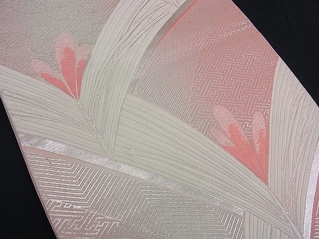 平和屋着物■六通柄袋帯 唐織 吉祥文 銀糸 逸品 n-kg1874