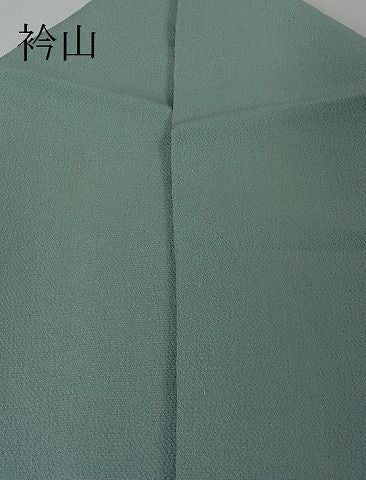 平和屋本店■超希少 東京友禅 久呂田明功 訪問着 単衣 紫陽花 千草色地 金彩 鬼しぼ縮緬 逸品 3kh1852