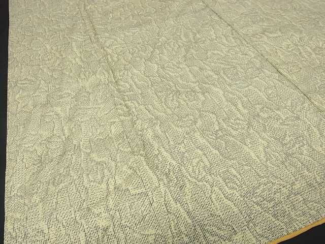 平和屋着物■上質な紬 枝花文 逸品 ma2414