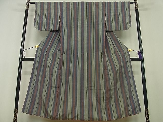 平和屋着物■上質な紬 間道 逸品 mz0427
