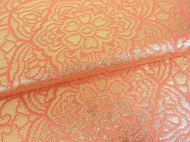 平和屋着物■西陣 全通柄袋帯 正倉院亀甲花文 金糸 証紙付き 逸品 mz1310