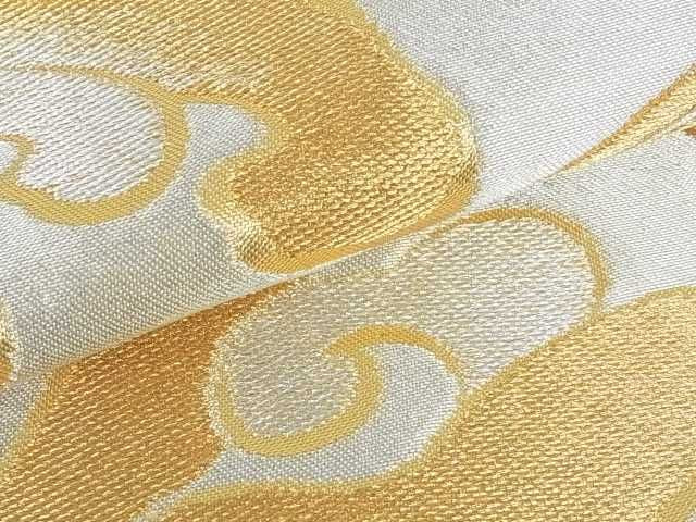 平和屋着物■六通柄袋帯 立波文 金銀糸 逸品 mz1424