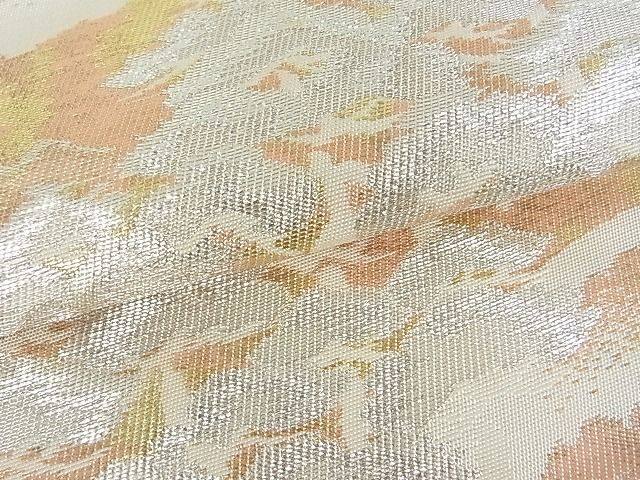平和屋着物■六通柄袋帯 風景松文 金銀糸 引箔 逸品 mz1459