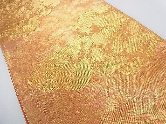 平和屋着物■六通柄袋帯 雲霞文 金糸 逸品 mz2248