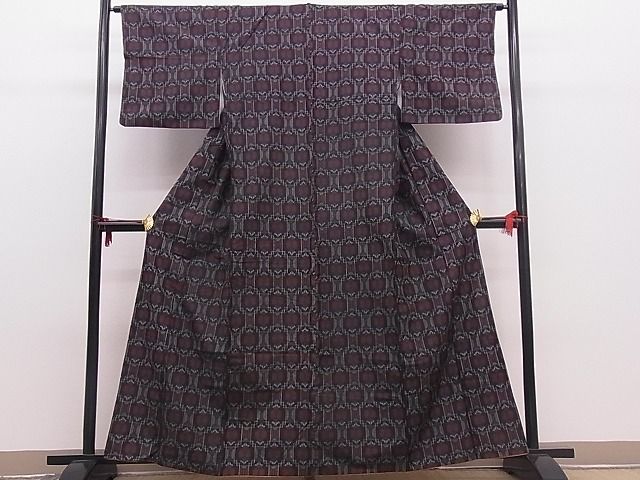 平和屋着物■上質な紬 吉祥文 逸品 n-mz2479