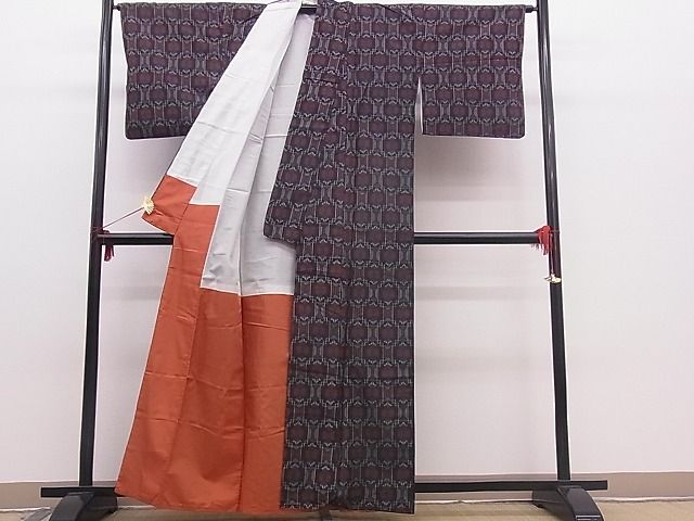 平和屋着物■上質な紬 吉祥文 逸品 n-mz2479