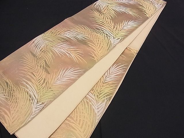 平和屋着物■六通柄袋帯 柳文 金銀糸 逸品 n-mz2796