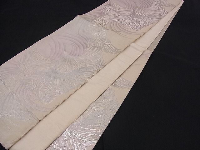 平和屋着物■六通柄袋帯 唐織 飛鶴文 銀糸 逸品 n-mz2812