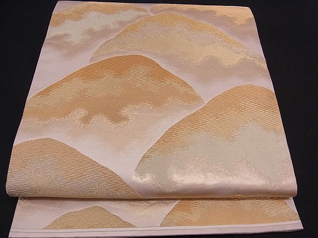 平和屋着物■六通柄袋帯 遠山文 金銀糸 逸品 n-mz2859