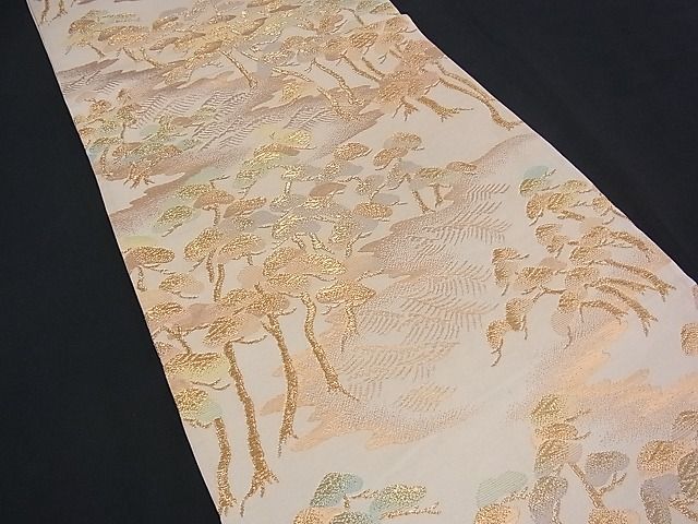 平和屋着物■六通柄袋帯 浜松文 金糸 逸品 n-mz3097