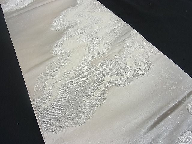 平和屋着物■六通柄袋帯 ふくれ織 流水文 引箔 逸品 n-mz4865