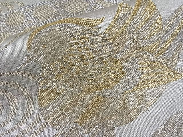 平和屋着物■六通柄袋帯 流水鴛鴦吉祥文 金銀糸 逸品 n-mz4868