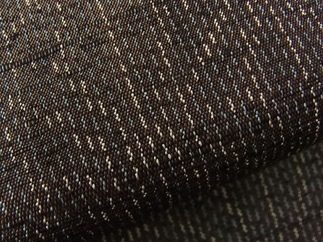 平和屋着物■上質な紬 麻の葉文様 逸品 n-ab0677